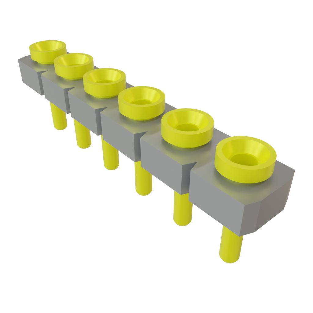 Samtec-SL-106-T-12 Connector Headers and PCB Receptacles Conn Socket Strip SKT 6 POS 2.54mm Solder ST Top Entry Thru-Hole Bulk