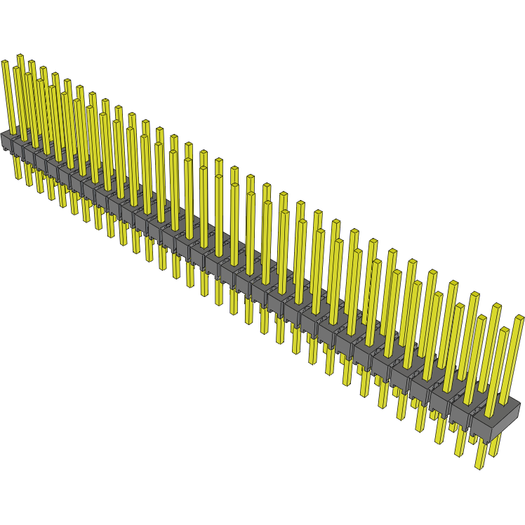 Samtec-MTSW-132-09-L-D-440 Embases de raccordement et réceptacles PCB Conn Unshrouded Header HDR 64 POS 2.54mm Solder ST Top Entry Thru-Hole Bulk