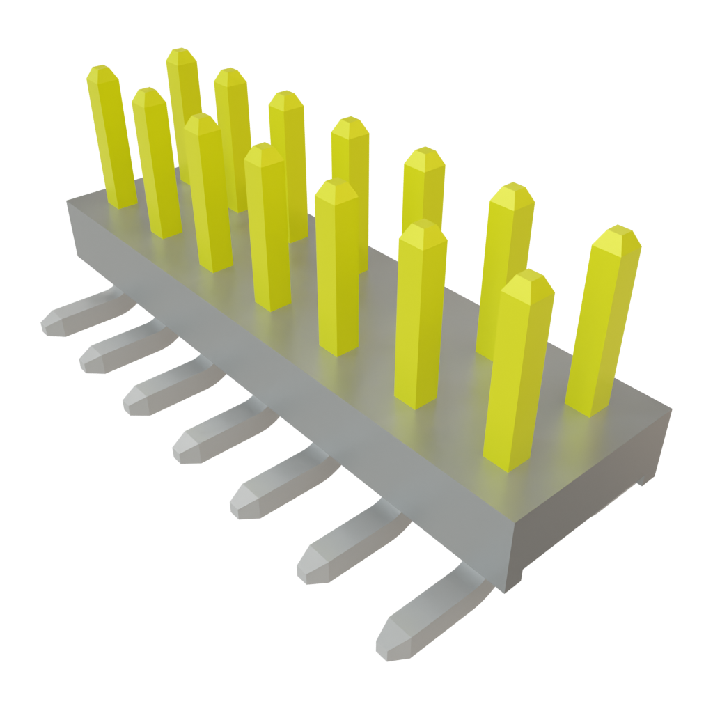 Samtec-TMM-107-01-L-D-SM Steckverbinderleisten und Leiterplattenbuchsen Conn Unshrouded Header HDR 14 POS 2mm Solder ST Top Entry SMD Tube