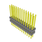 Conn Board Stacker HDR 26 POS 2.54mm Solder ST Top Entry Thru-Hole Bulk