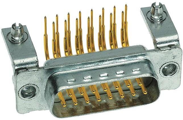 HARTING-09644247232 Steckverbinder, D-Sub Conn D-Sub M 37 POS 1.38mm Solder RA Thru-Hole 37 Terminal 1 Port