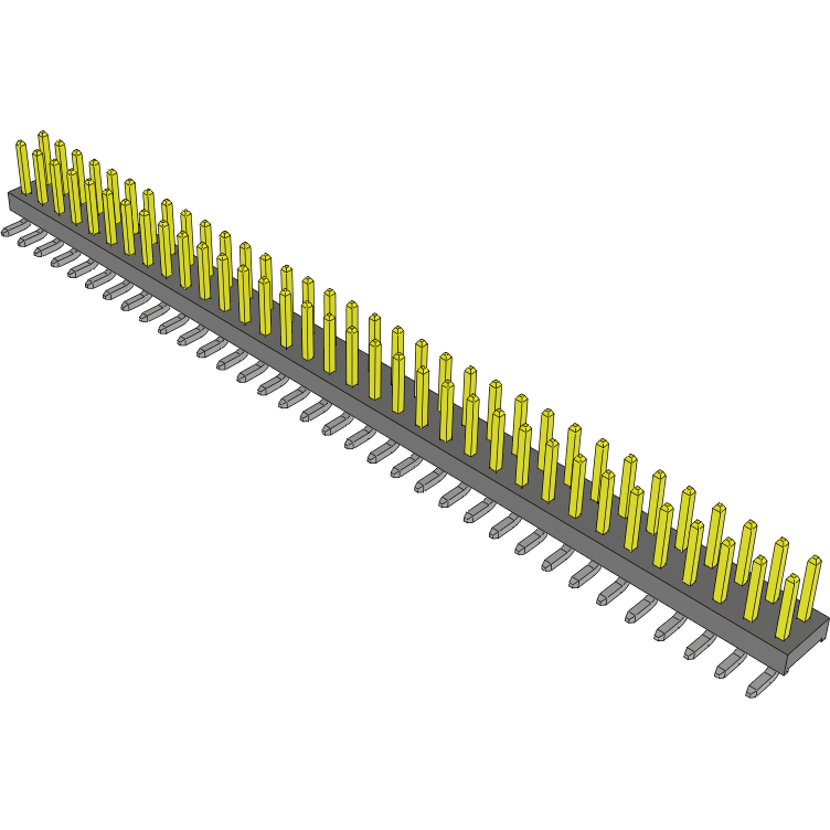 Samtec-TMM-134-06-S-D-SM Steckverbinderleisten und Leiterplattenbuchsen Conn Unshrouded Header HDR 68 POS 2mm Solder ST Top Entry SMD Tube