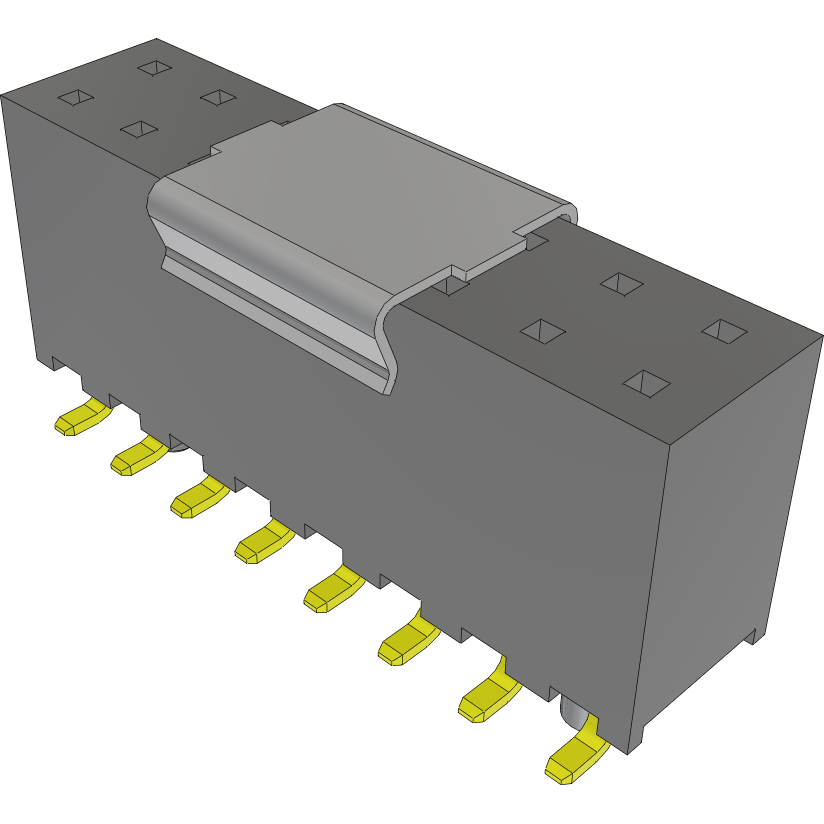 Samtec-SQW-108-01-L-D-VS-A-P-TR Steckverbinderleisten und Leiterplattenbuchsen Conn Socket Strip SKT 16 POS 2mm Solder ST Top Entry SMD T/R