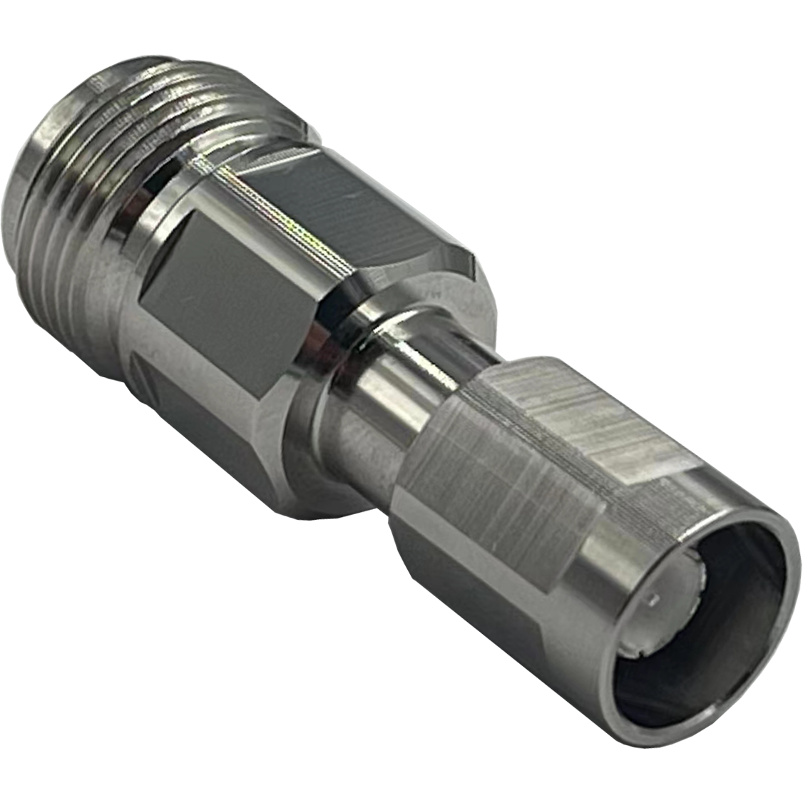 Amphenol-AD-N10PNJ-2 Connettore RF Conn NEX10-Type N Adapter 0Hz to 6GHz 50Ohm ST PL/F Silver Bag