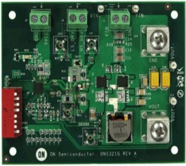 onsemi-ONS321B12VGEVB Cartes et kits de développement de gestion de la puissance Evaluation Board For A Single Phase Buck Converter