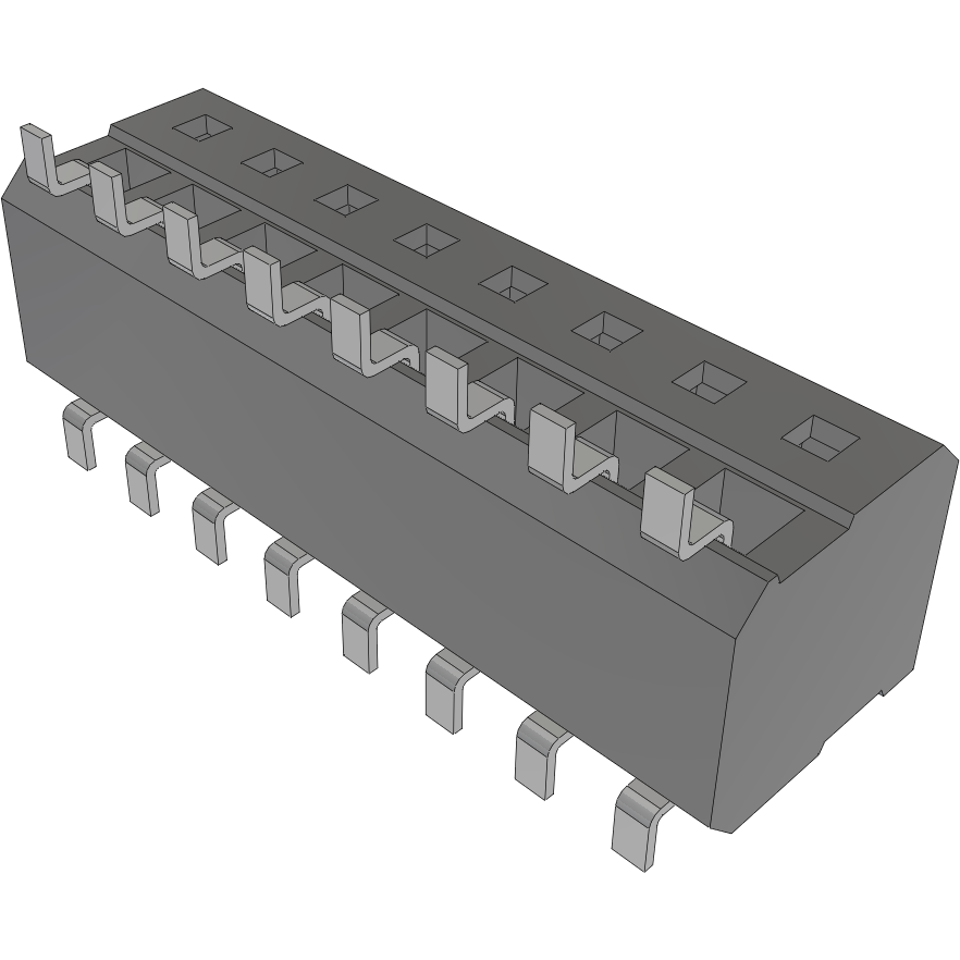 Samtec-CLP-108-02-LM-DH Steckverbinderleisten und Leiterplattenbuchsen Conn Socket Strip SKT 16 POS 1.27mm Solder RA Side Entry SMD TIGER CLAW™ Tube