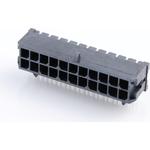 Conn Wire to Board HDR 22Power POS 3mm Solder RA Side Entry Thru-Hole Tray