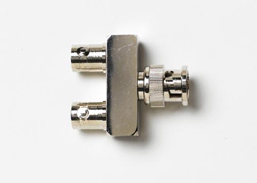 Pomona Electronics-6754# Connector RF Conn BNC Adapter 0Hz to 3GHz 75Ohm T Style (2)F/M Gold