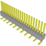 Conn Unshrouded Header HDR 22 POS 1.27mm Solder ST Top Entry SMD Tube
