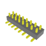 Conn Unshrouded Header HDR 16 POS 2mm Solder ST Top Entry SMD Tube