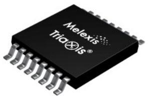 Melexis-MLX90293LGO-ADM-000-SP Hall Effect Sensors Hall Effect Sensor 30mA Unipolar 5V Automotive AEC-Q100 16-Pin TSSOP Sample