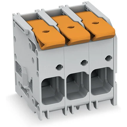 WAGO-2616-1111/020-000 Steckverbinder, Klemmenblöcke PCB Terminal Block, operating lever, 16 mm2, Pin spacing 10 mm, 11-pole, Push-in Cage Clamp