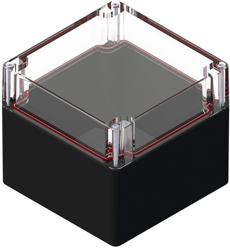 Serpac Electronic Enclosures-RB55P14C28B Black/Clear Polycarbonate Bracket Mount Watertight Enclosure <h4><strong>CALIFORNIA PROPOSITION</strong> ⚠️<strong>65 WARNING</strong>⚠️</h4>
