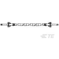 TE Connectivity-867725-1 Cable Assembly AC Power Cable Assembly AC Power Lead 1.752m 16AWG LGH to LGH 1 to 1 POS SKT-SKT