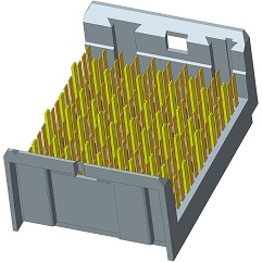 Amphenol Communications Solutions-10116602-111LF Steckverbinder, Mutterplatine AirMax VSe , Backplane Connectors, Header, Vertical, Small Press-Fit, 5 Pair, 10 Column, 150 Position, 2.00mm (0.079in) Pitch