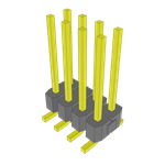 Conn Unshrouded Header HDR 8 POS 2.54mm Solder ST Top Entry SMD Tube