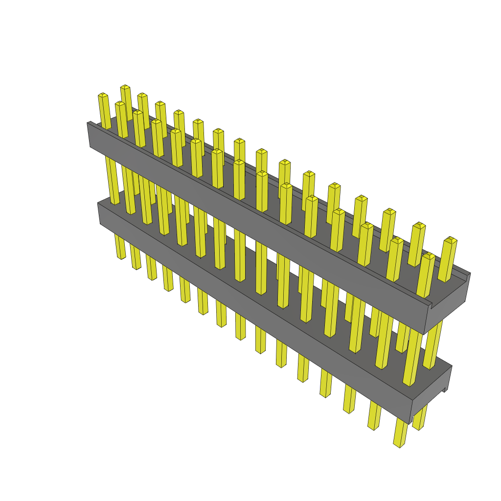 Samtec-ZW-15-09-G-D-445-170 Piastre connettori e prese PCB Conn Board Stacker HDR 30 POS 2.54mm Solder ST Top Entry Thru-Hole Bulk