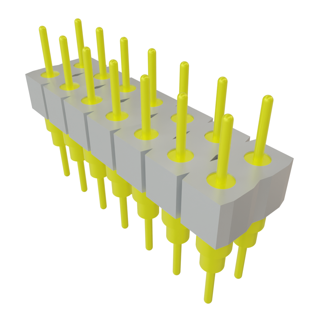 Samtec-BBD-107-G-A 连接器插头及 PCB 插座 Conn Unshrouded Header HDR 14 POS 2.54mm Solder ST Top Entry Thru-Hole Tube