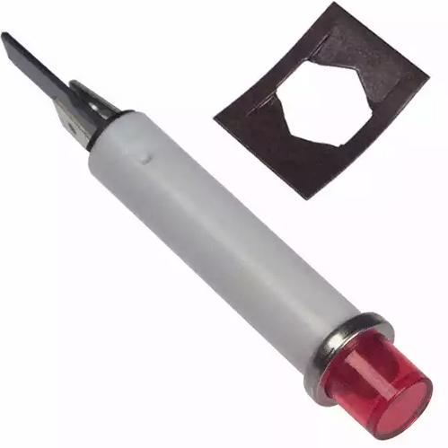 Visual Communications-2191QL1-24V Panel Mount Indicators Panel Mount Indicator Round 0.31" LED 24V Tab Red