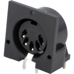 Conn Circular DIN SKT 5 POS Solder RA Thru-Hole 5 Terminal 1 Port