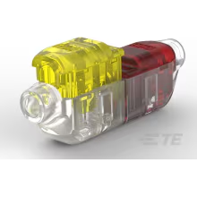 TE Connectivity-2213600-5 Steckverbinderanschlüsse Splice Terminal 16-18AWG Phosphor Bronze Clear 48mm Tin Box