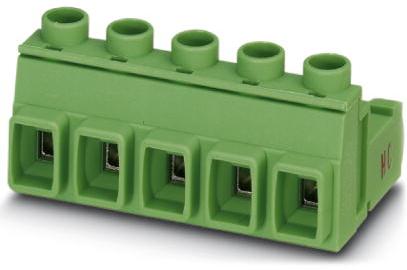 PHOENIX CONTACT-GIC 2.5 HCV/ 5-ST-7.62 Steckverbinder, Klemmenblöcke Conn Terminal Block 5 POS 7.62mm Screw RA Cable Mount 16A