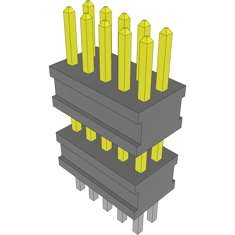 Samtec-FW-05-04-L-D-270-120 Steckverbinderleisten und Leiterplattenbuchsen Conn Board Stacker HDR 10 POS 1.27mm Solder ST Top Entry Thru-Hole FLEX STACK™ Layer