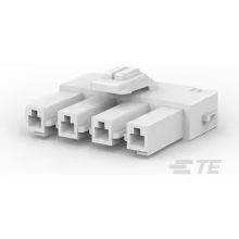 TE Connectivity-179939-1 Einzeladersteckverbinder, Gehäuse Conn Housing PL 4 POS 6.5mm Crimp ST Cable Mount Natural Bag