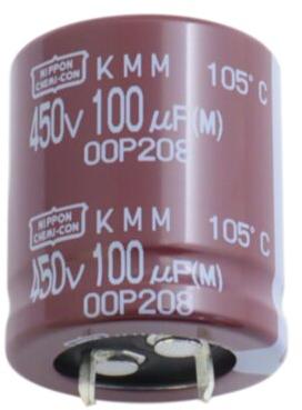 United Chemi Con-EKMM451VSN121MQ30S Kondensator, Aluminium Cap Aluminum Lytic 120uF 450V 20% (25.4 X 30mm) Snap-In 10mm 0.8A 3000h 105°C