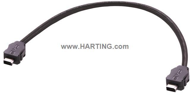 HARTING-33480101819020 Andere Kabelbaugruppen Cable Assembly Round Copper Cable 2m 26AWG IX Industrial Type A to IX Industrial Type A 10 to 10 POS M-M IDT-IDT