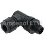 Conn Circular Adapter PIN/PIN 10 POS Screw RA Cable Mount 2 Port