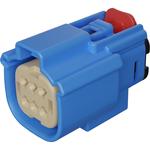 Conn Housing RCP 6Power POS 3.5mm Crimp ST Cable Mount Light Blue Bag