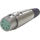 Switchcraft-A5F Conector de audio y video Conn XLR Connector F 5 POS ST Cable Mount 5 Terminal 1 Port