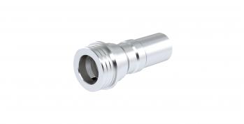 Radiall-R164080000W RF-Steckverbinder Conn QN 0Hz to 6GHz 50Ohm Crimp ST Cable Mount PL Silver Over Copper