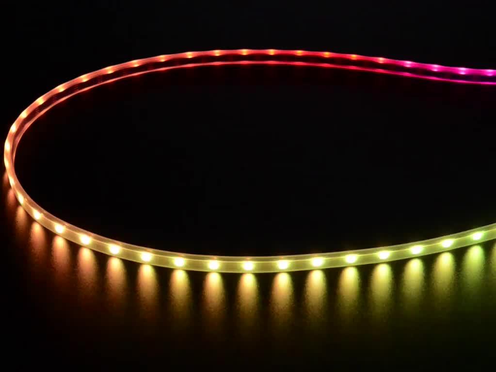 Adafruit Industries-2964 Moduli LED Mini Skinny Neo Pixel Digital RGB LED Strip - 60 LED/m - BLACK