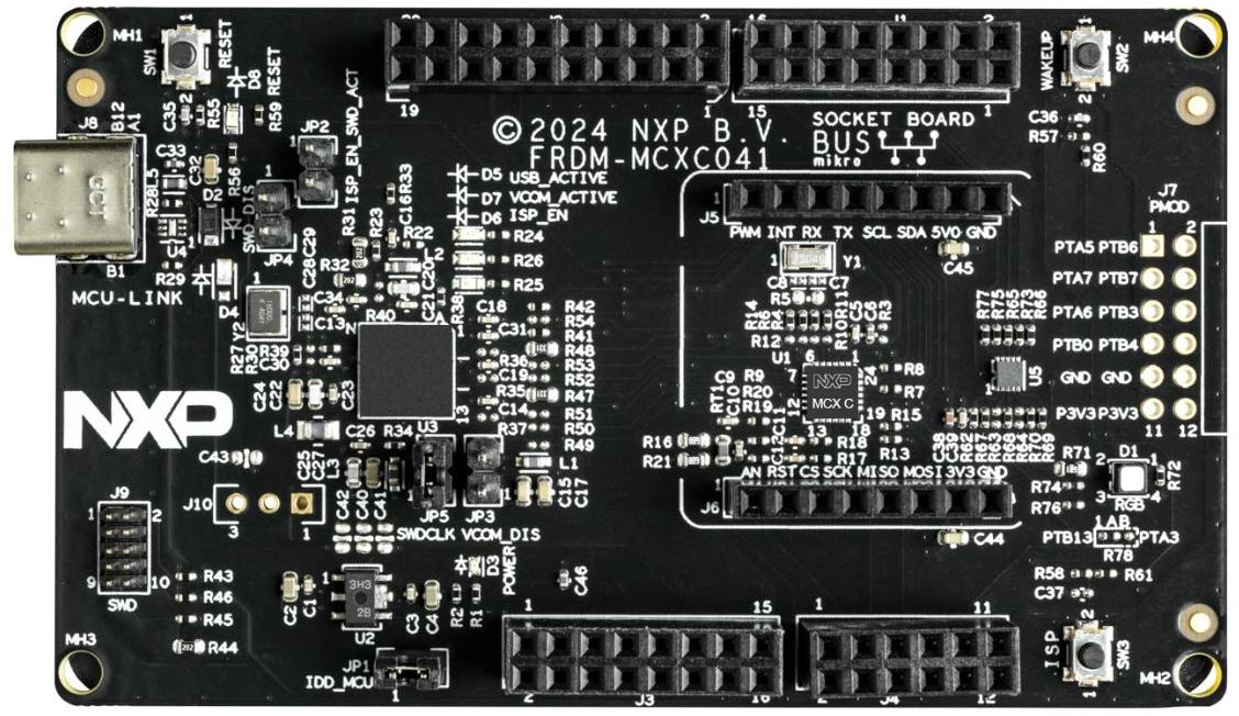NXP Semiconductors-FRDM-MCXC041 Eingebettete Systementwicklungsboards und -kits MCX C041 Microcontroller Development Board 48MHz CPU 2KB RAM 32KB Flash