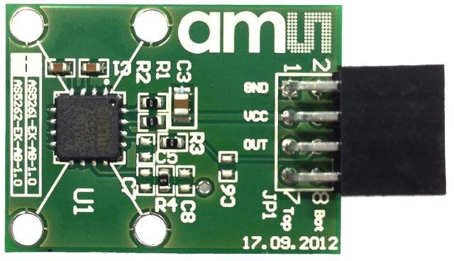 ams OSRAM-AS5262-MF_EK_AB Cartes et kits de développement de capteur AS5262 Angular and Linear Position Sensor Adapter Board