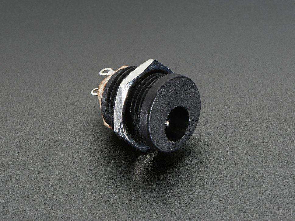 Adafruit Industries-610 Steckverbinder Conn 2.1mm DC Barrel F Solder ST Panel Mount 3 Terminal 1 Port