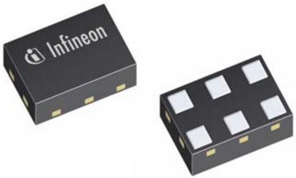 Infineon Technologies AG-BGA8V1BN6E6327XTSA1 HF-Verstärker RF Amp Single LNA 3.8GHz 3.1V 6-Pin TSNP T/R