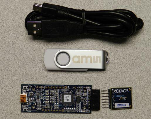 ams OSRAM-TSL2572EVM Sensor Development Boards and Kits TSL2572 Ambient Light Sensor Evaluation Kit Win 32-bit/Win 64-bit OS