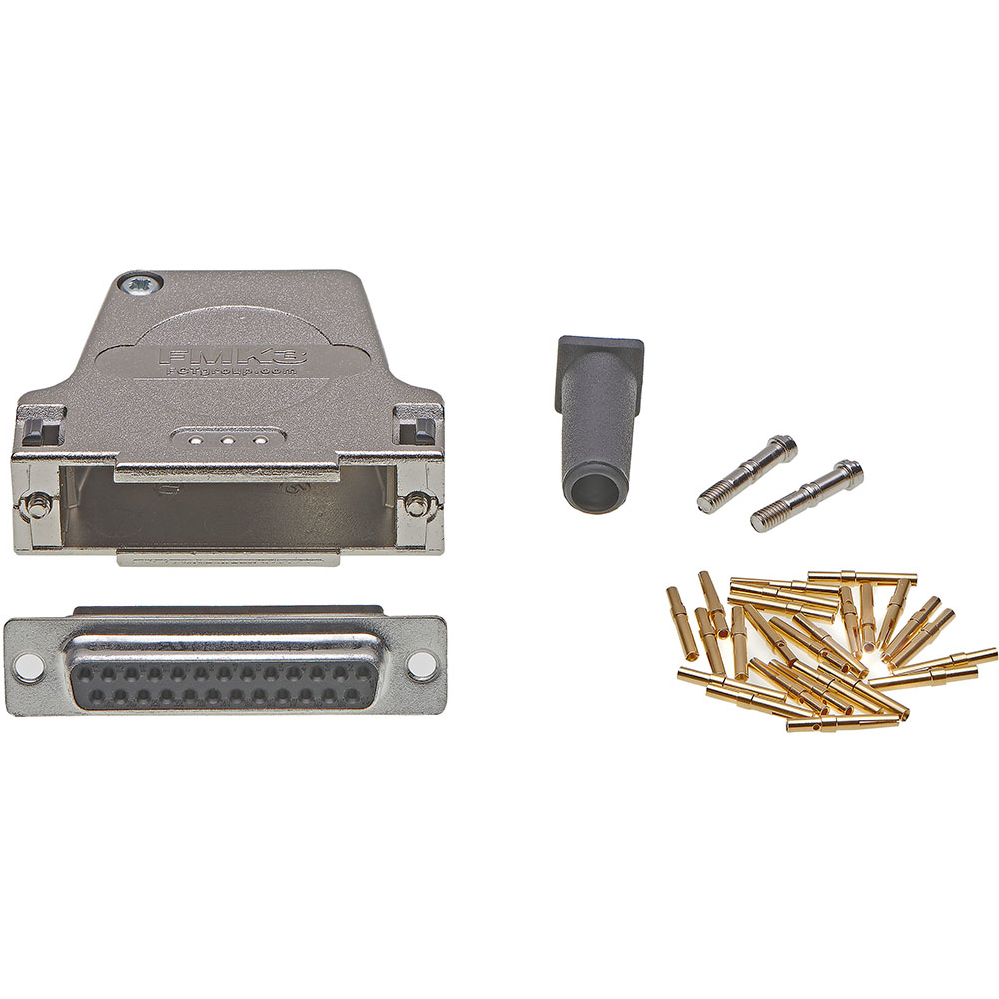 Molex-1731140976 Steckverbinder, D-Sub Conn D-Sub F 25 POS 1.42mm Crimp 45° Cable Mount 1 Port FCT Products Bag