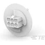 TE Connectivity-1586887-1 Einzeladersteckverbinder, Gehäuse Conn Housing RCP 6 POS 6.35mm Crimp ST Panel Mount Natural Package