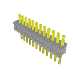 Conn Unshrouded Header HDR 13 POS 1.27mm Solder ST Thru-Hole Tube