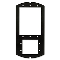 Thomas & Betts-68-HP-DPAV-EXT Accesorios del cable Plates, Black Polycarbonate, For Flush Service Round Floor Box