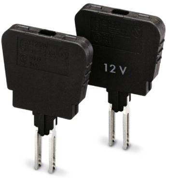 PHOENIX CONTACT-0921037 Sicherungszubehör Fuse plug, nominal current: 6.3 A, length: 33.1 mm, width: 6.1 mm, height: 45.7 mm, color: black