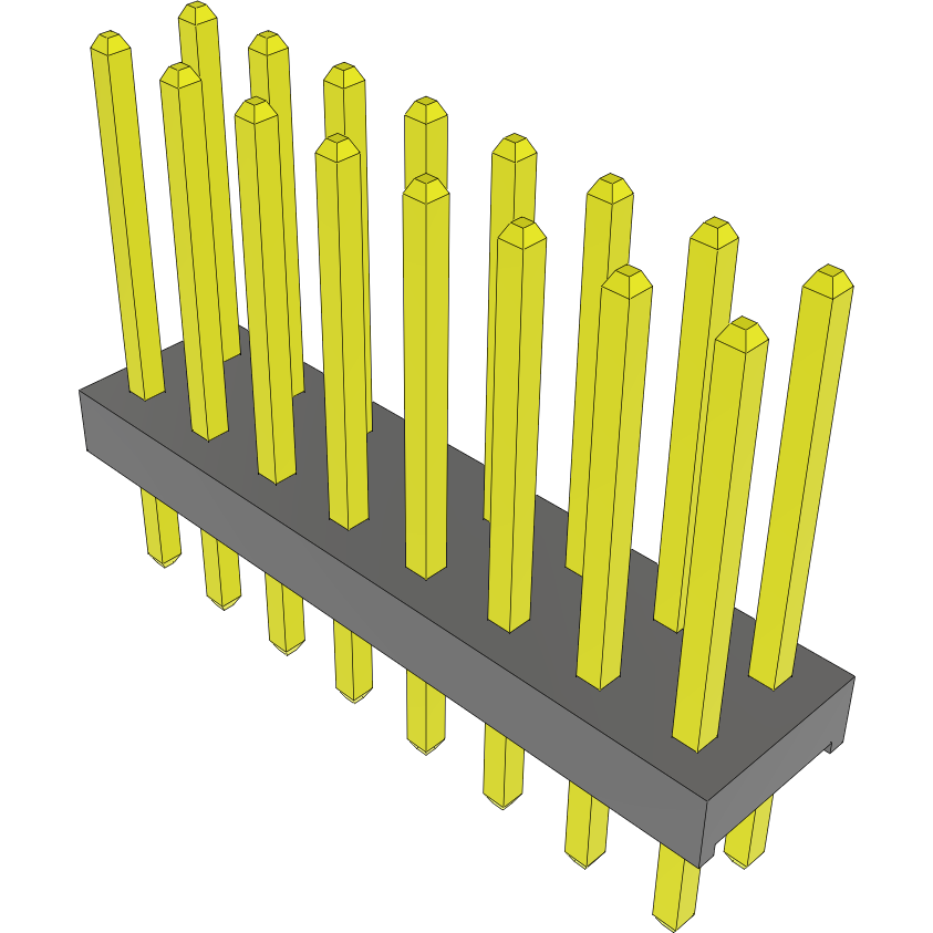 Samtec-MTMM-108-08-L-D-300 Steckverbinderleisten und Leiterplattenbuchsen Conn Unshrouded Header HDR 16 POS 2mm Solder ST Top Entry Thru-Hole Bulk