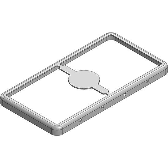 Masach Tech-MS409-10F null 40.9 x 21.5 x 2.5mm Two-piece Drawn-Seamless RF Shield/EMI Shield FRAME (CRS)