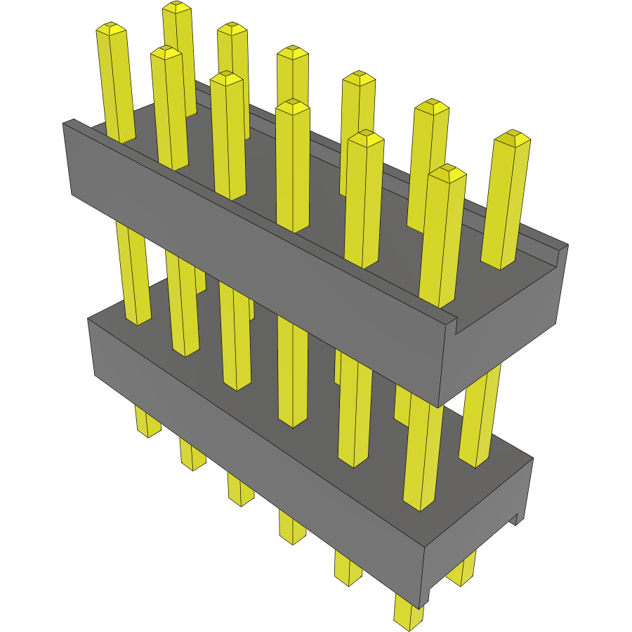 Samtec-DW-06-15-T-D-394 Steckverbinderleisten und Leiterplattenbuchsen Conn Board Stacker HDR 12 POS 2.54mm Solder ST Top Entry Thru-Hole Bulk