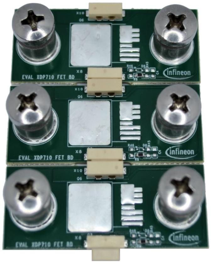 Infineon Technologies AG-EVALXDP710FETBDTOBO1 Energiemanagement, Entwicklungsplatinen und -kits FET Board Allow Evaluation of FETs Available in Various Footprints with XDP710-002