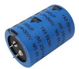 Vishay-MAL219326101E3 Kondensator, Aluminium Power High Ripple Current Miniaturized Snap-In, Aluminum Electrolytic Capacitor